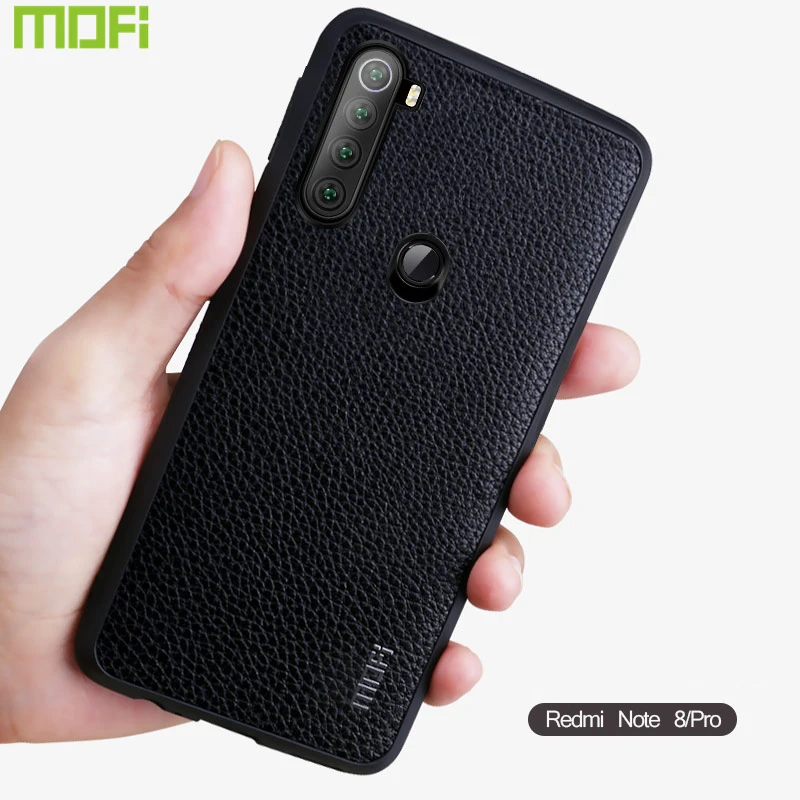 For Xiaomi Redmi Note 8 Pro Case Mofi For Xiaomi Redmi Note 8 Case 8t Leather Business Soft Frame Black Brown Red Redmi Note 8t Phone Case Covers Aliexpress