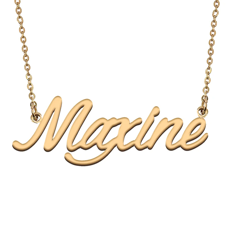 

Maxine Custom Name Necklace Customized Pendant Choker Personalized Jewelry Gift for Women Girls Friend Christmas Present