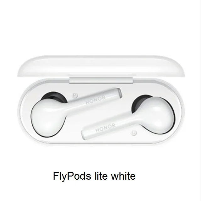 FlyPods lite white Оригинальные беспроводные наушники HUAWEI honor FlyPods lite Youth honor Flypods Pro, гарнитура Bluetooth type C, музыкальный сенсорный двойной кран - Цвет: FlyPods lite white