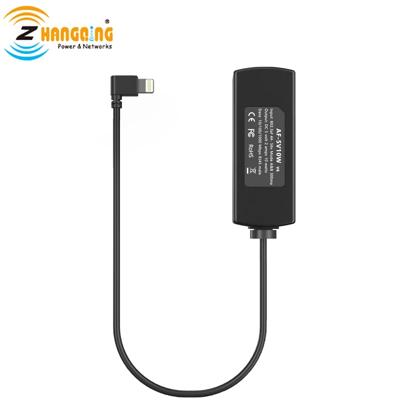 Poe Lightning Adapter 5v Charger Ethernet 802.3af Power For Mounted Tablets  And Ipad Lightning Phone Devices Power Only - Transmission & Cables -  AliExpress