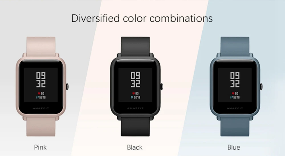 Смарт-часы Amazfit Bip Huami Lite IP68 gps Gloness умные часы с частотой сердечных сокращений 45 дней в режиме ожидания