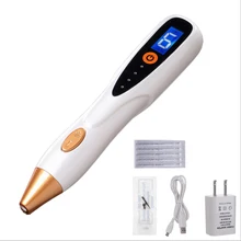 Инструмент для удаления красоты новейший лазер плазменная ручка моль удаление пятновыводитель темных загрязнений ЖК-дисплей для ухода за кожей точечная ручка