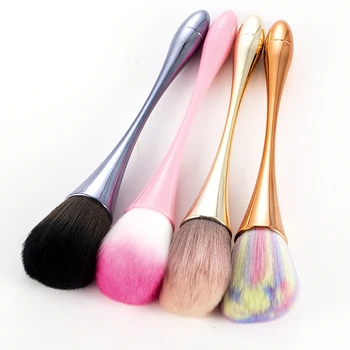 

1Pc Nail Cleaning Blush Brush Remove Dust Powder Cleaner Acrylic UV Gel Art Tool Professional Powder Foundation Makeup Brushes