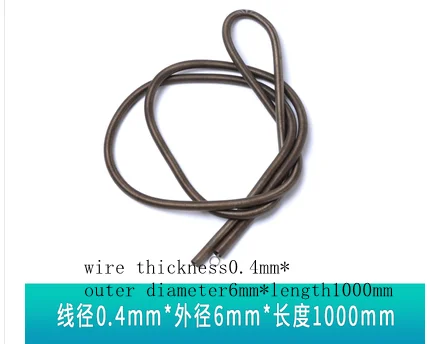 1pcs Spring tension spring wire thickness 0.2-0.4mm long 1000mm with hook spring flexible steel spring