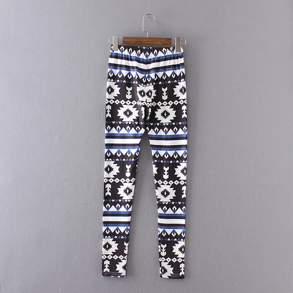 Christmas Leggings For Women Lady Casual Elasticity Skinny Printed Stretchy Pants Leggings Trouser legins Calzas Mujer 10.10