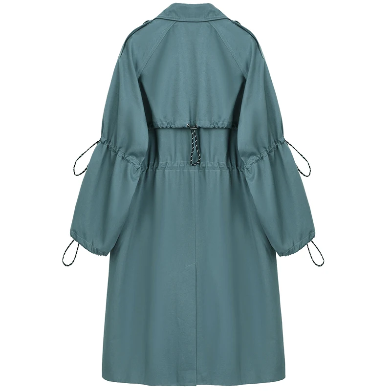 XITAO Solid Color Trench Women Loose Fashion