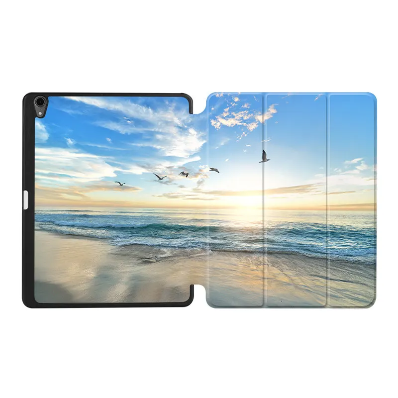 IPBC01 Чехол MTT для iPad Pro 12,9 '', красивый чехол для планшета из искусственной кожи с откидывающейся крышкой в три сложения и держателем для карандашей - Цвет: IPBC01