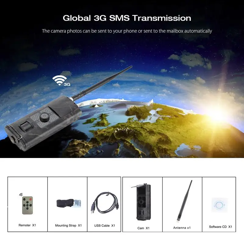

Multifunctional WCDMA/CDMA 3G MMS GPRS 1080p HD Hunting Camera Trail Camera 16MP Animal IR Hunting Camera Video Recorder 0.5s
