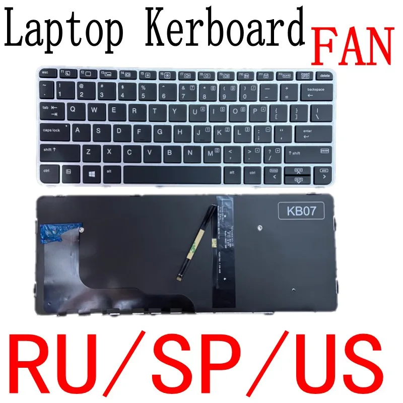 Per Hp Elitebook 725 G3 820 G3 820 G4 828 G3 G4 Series Tastiera Per Laptop Retroilluminata Usa Senza Puntatore Us
