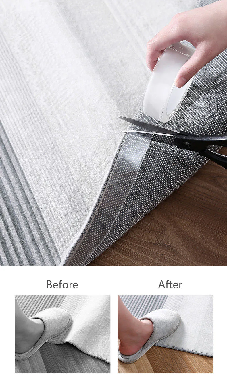 Hd33e0aac504d41eaa44dca3f51aa4e15V 2mm 3M Double-sided Tape Nano Tape 5M Wall Stickers Home Improvement 1M/2M Strong Thicken Tapes Adhesif Double Face Waterproof