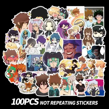 

100pcs/pack Japanese Anime HITMAN REBORN Lable Stickers For Notebook Motorcycle Skateboard Computer Mobile Phone Decal Cars Box