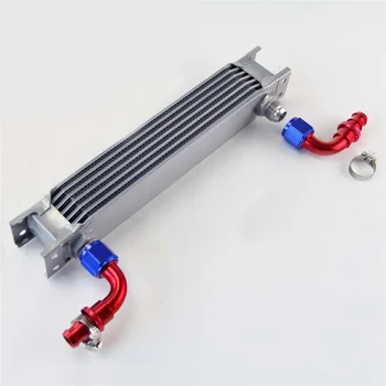 

Engine Oil Cooler Connectors Kit Car Transmission Silver 90 Degree Parts