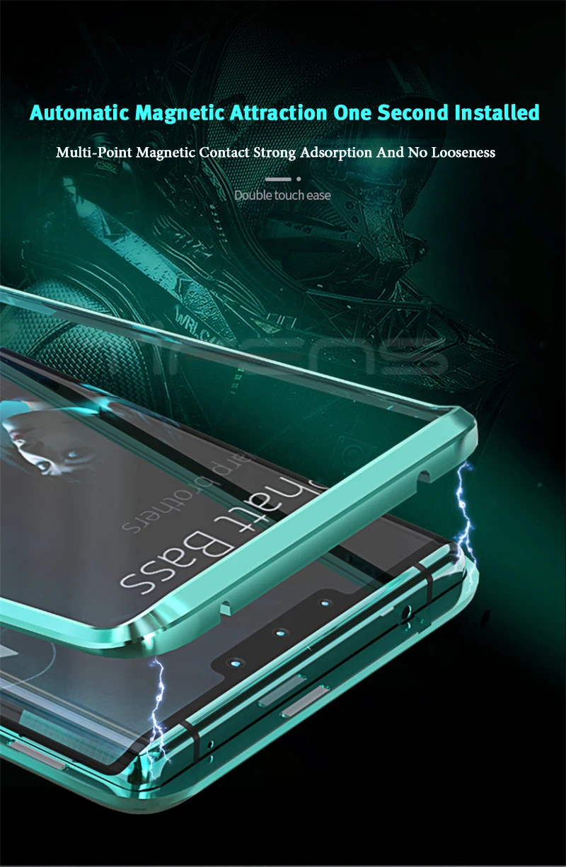Чехол для телефона Etui Hawei mate 30pro, роскошный Магнитный чехол для huawei mate 30 Pro, закаленное стекло, металлическая рамка, адсорбционный бампер, чехол