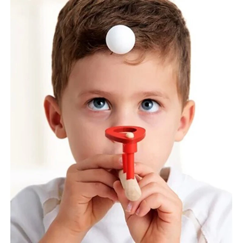 

Suspension Suspended Ball Blowing Ball is Magic for Children Wooden Puzzle Blowing Blast Suspension Blower