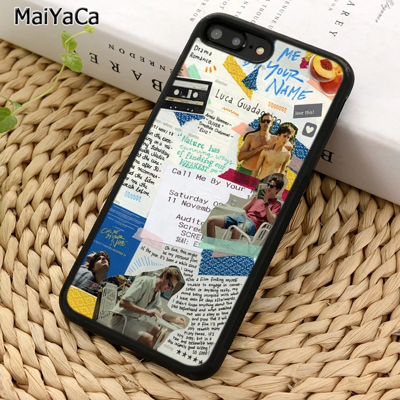 Чехол MaiYaCa с надписью Call Me by Your Name для телефона iPhone X XR XS 11 12 Pro MAX 5 6 7 8 Plus Samsung Galaxy S5 S6 S7