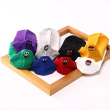 Женские носки с вышивкой Kawaii, модные забавные Женские носочки, хлопковые летние 4 пары ярких цветов