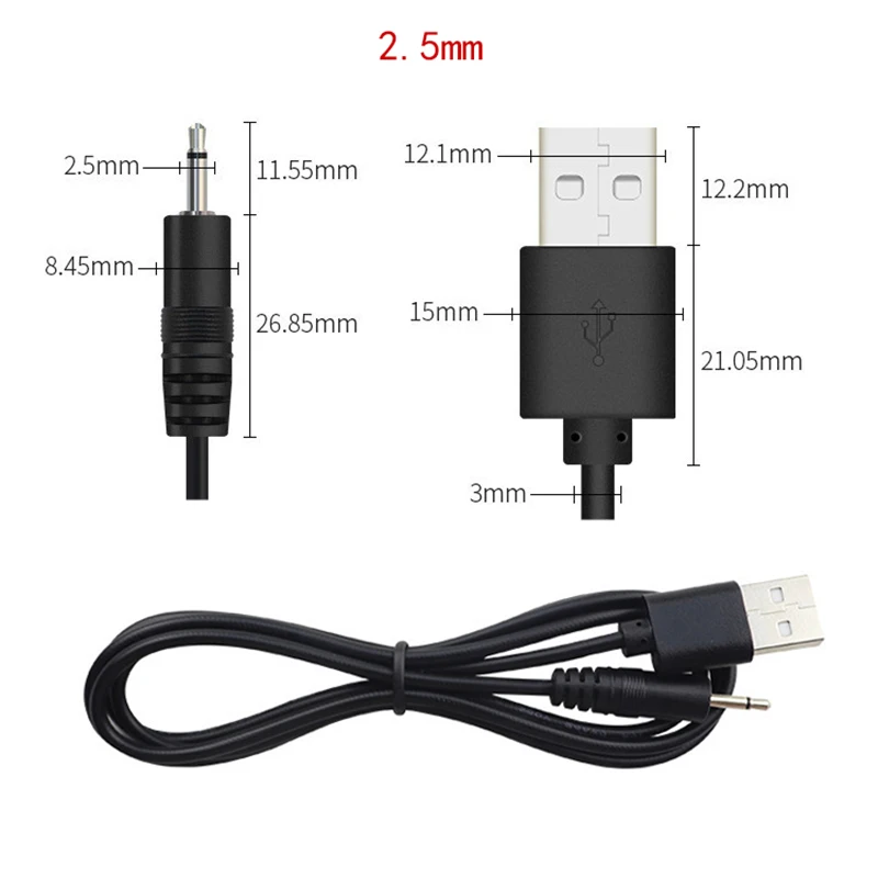 Mono Male to USB Power Cable Pole Jack to USB