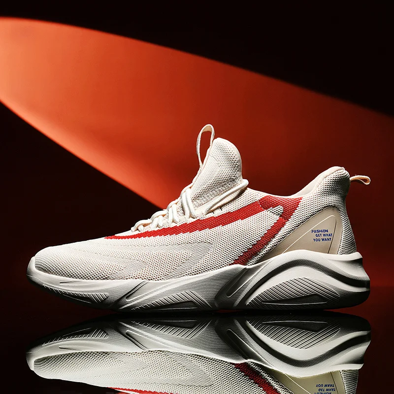 

CREDRIZK Men's Sport Running Shoes Breathable Mens Trainers Sports Sneakers Big Size Zapatillas Deportivas Basket Homme 39-48