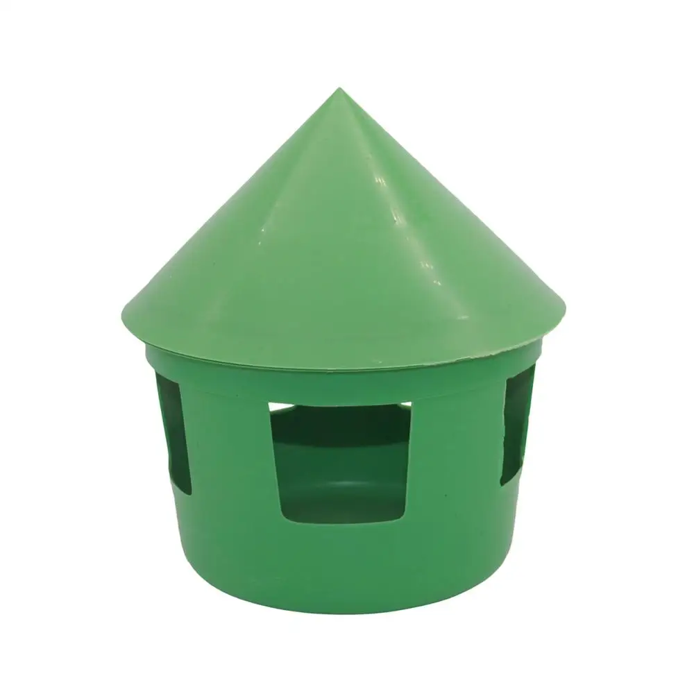 Pigeon Feeder House Design Cover Feeding Food Dispenser Sand Case Multi Functional Pet Birds Parrot Container Plastic Dustptoof