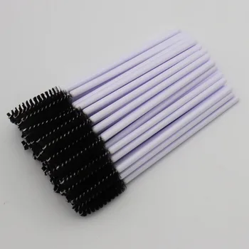 

1000pcs/lot Eyelashes Brushes Disposable Eyelash Extension One-off Eyebrow Mascara Wands Applicator White Handle Makeup Brush