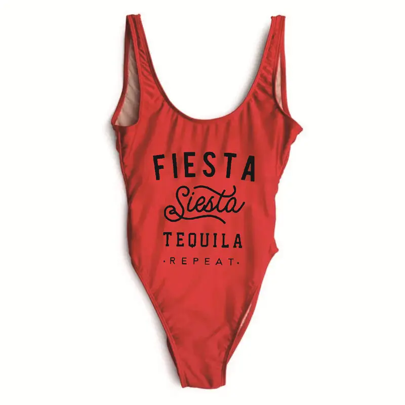 Купальник для свадебной вечеринки для невесты Fiesta Siesta Tequila, Цельный купальник, вечерние купальники для девочек, сексуальная женская пляжная одежда
