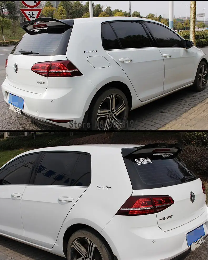 Для Volkswagen GOLF MK7 спойлер- GOLF 7 спойлер Высокое качество ABS Материал заднее крыло автомобиля праймер цвет задний спойлер
