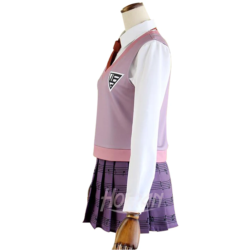 Горячая новинка японского аниме Danganronpa V3: Killing Akamatsu Kaede Косплей Костюм школьная