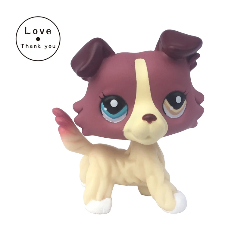 1262 Лпс стоячки кошки собаки игрушки Редкий Старый pet shop lps игрушки коллекция подставки короткие волосы котенок желтый такса собака колли отличный Дэн спаниель Оригинальная фигурка - Цвет: 1262