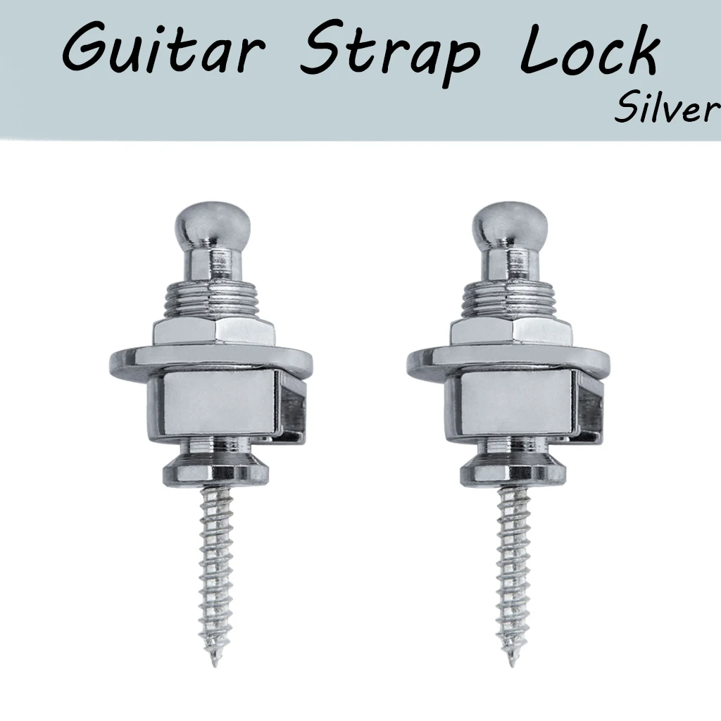 

Electric Acoustic Guitar Strap Locks Locking Button Screw Musical Accessories Guitar Strap Locks Quick Release