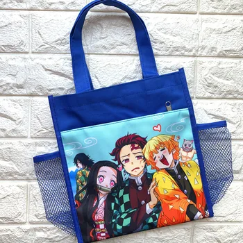 

Cute Demon Slayer: Kimetsu No Yaiba Drawstring Bag Student Portable Outdoor Shopping Eco Bag