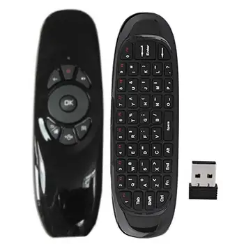 

C120 Multi-Language 2.4G Air Mouse Wireless Keyboard Motion Sense IR Learning Remote Control USB Receiver for Smart TV BOX