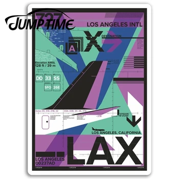 

Jump Time for Los Angeles Airport Vinyl Stickers USA Sticker Laptop Luggage Bumper Decals Waterproof Car Accessories