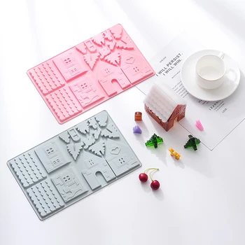 

Cake silicone mold kitchen accessories baking Biscuit mould DIY chocolate Christmas cakes decorating tools fondant resin molds