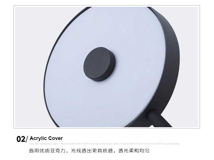 Artpad 4 Head Rotatable Black Gray Bedside Lamp Wall Mount Light Nordic Postmodern 38W 48W Living room Sconces Wall Led Fixture