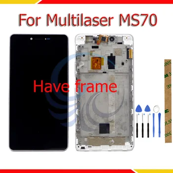 

LCD Screen With Frame For Multilaser MS70 LCD Display With Touch Screen Complete Assembly