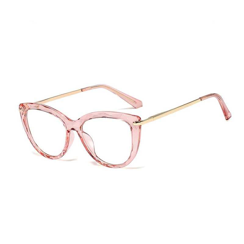 C4 Pink Pro Acme TR90 оправа для очков в стиле кошачьи глаза женские прозрачные линзы поддельные очки трендовые стили очков оптические компьютерные очки PC1365 - Цвет оправы: C4 Pink