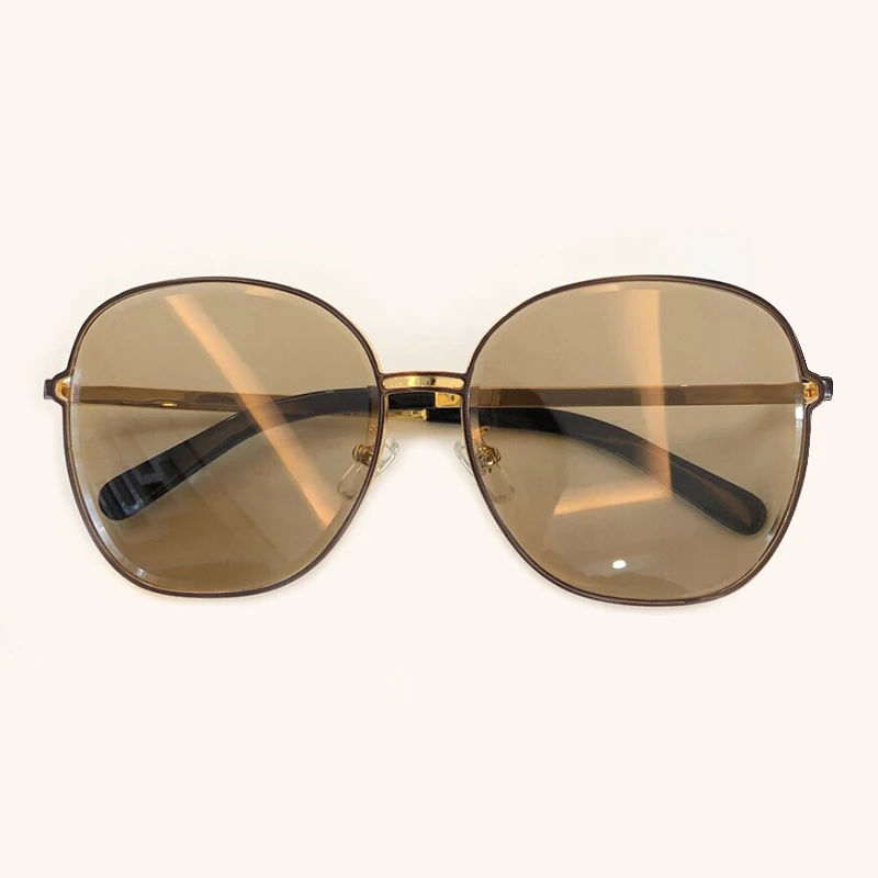 No1 Sunglasses Брендовый дизайн, негабаритное овальное солнцезащитное стекло es для женщин и мужчин, солнцезащитное стекло, сплав, металлическая оправа, зеркало для вождения, женское стекло es - Цвет линз: No1 Sunglasses