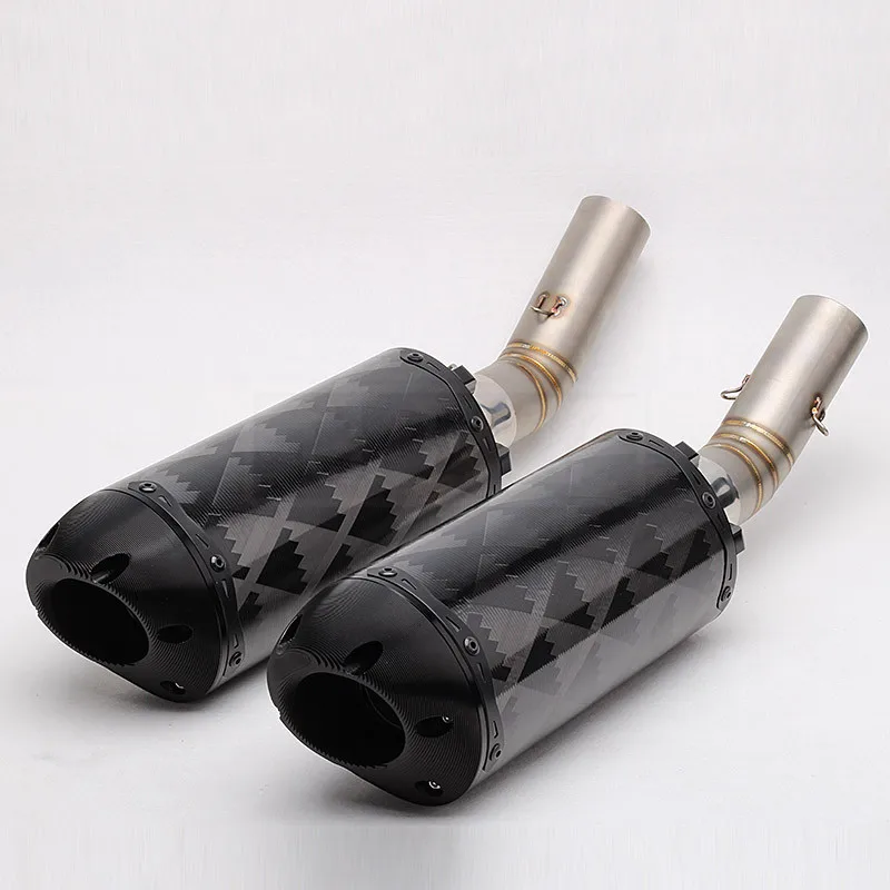

848 Motorcycle For Ducati 848 2008 2009 2010 SLIP-ON Motorcycle Akrapovic Exhaust Pipe For Two Brothers Escape Pot