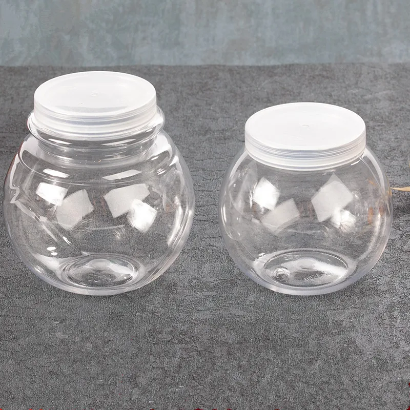 

25pcs High quality transparent dessert cup PET round yogurt pudding ice cream fruit salad takeaway packaging cup with lid
