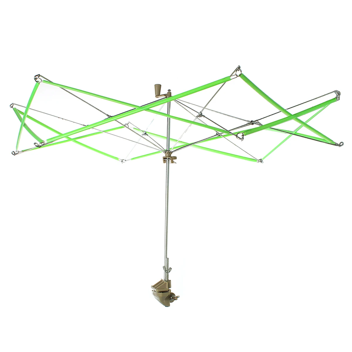 1 Piece Plastic Umbrella Swift Yarn/Fiber/String/Wool Winder Holder Green Hand operated Skeins Line Crochet Stitch Tool 65x48cm
