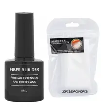 Профессиональное наращивание ногтей волокна Стекло гель для ногтей быстрая расширение для формовки Стекло волокна Маникюрный Инструмент