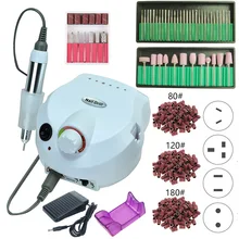 35000/20000 об/мин Электрический сверлильный станок для ногтей, набор для маникюра и педикюра, гель для удаления, крепкий сверлильный пилочка, Полировочный набор для левой руки