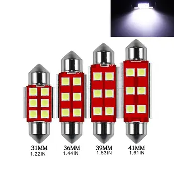

New Vehicle Car LED Double Pointed Reading Light 3030 6SMD 31/36/39/41 Replacement LED Buld Original Universal