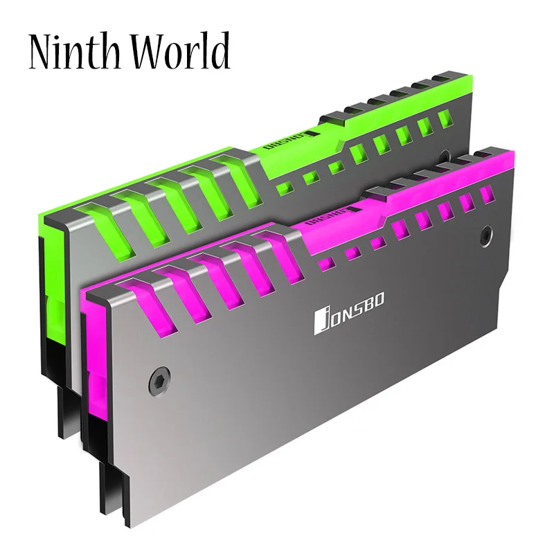 YOUQING NC-1 RAM disipador de Calor RGB LED 256 Color Glow Cambio automático de Aluminio disipador de Calor de computadora de Escritorio enfriamiento de Memoria Chaleco 