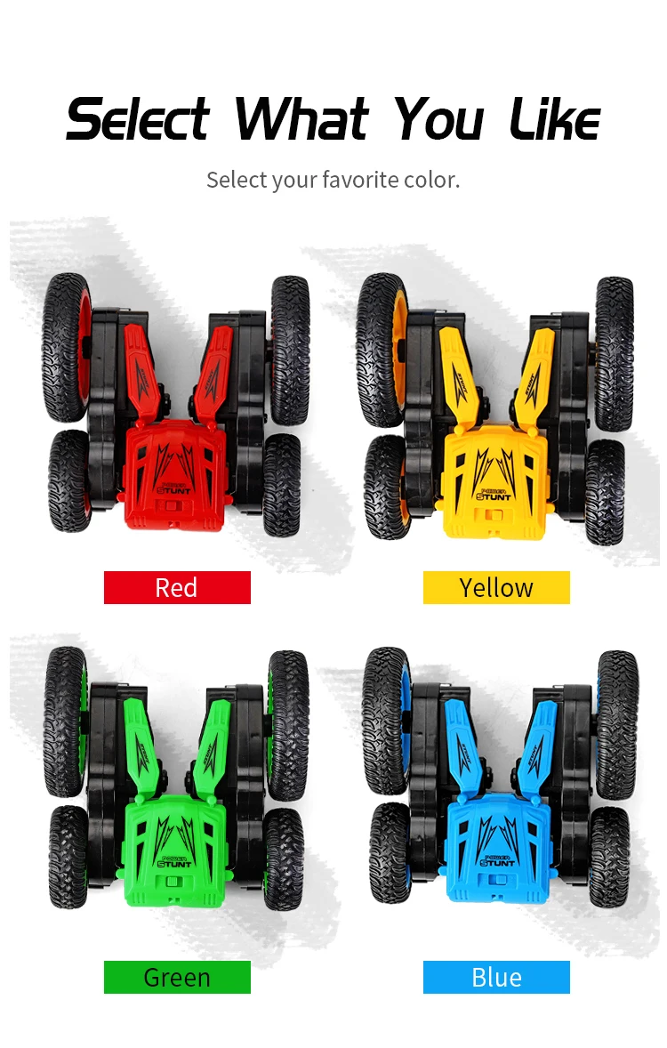 2020 JJRC Q71 Double Sided Drive 360 Degree Flips RC Cars 2.4G RC Race Car Rolling Rotating 4WD RC Stunt Car with Cool Lights