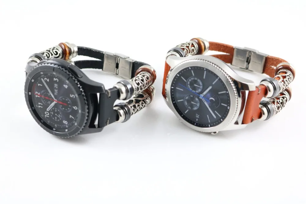22 мм Ретро кожаный ремешок для часов Ремешок для samsung gear S3/Galaxy 46 мм для huawei watch GT браслеты для Amazfit Stratos 2S