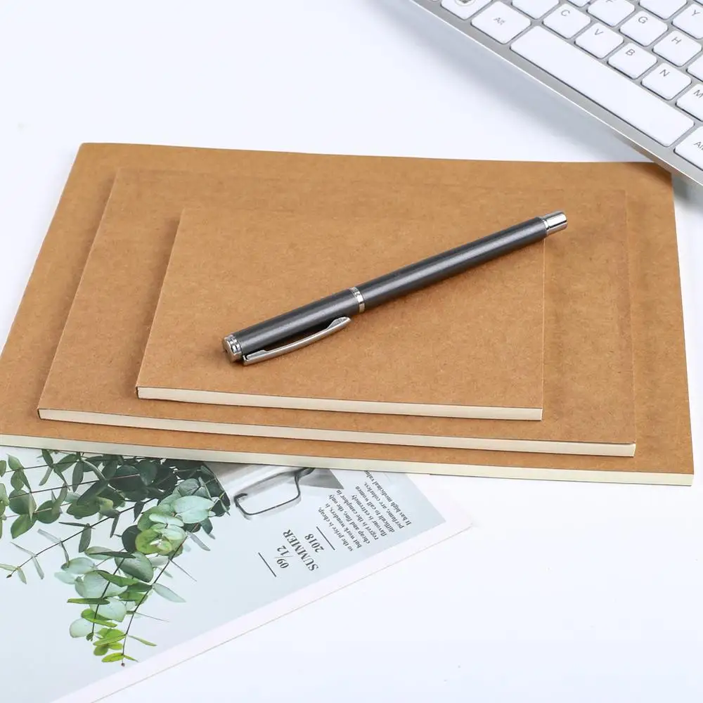 Korean Kraft Paper Blank Notebook Sketchbook Drawing Office Accessory Stationery A5 A4 B5 Shopping List to do Check Planner Item Korean Kraft Paper Blank Notebook Sketchbook Drawing Office Accessory Stationery A5 A4 B5 Shopping List to do Check Planner Item