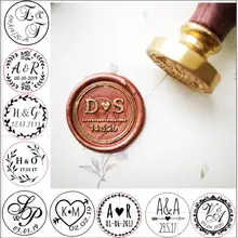 Custom Two initials with date Wax Seal Stamp,Custom Wax Seal Stamp,wedding invitation seals,wedding gift,personalised wood stamp