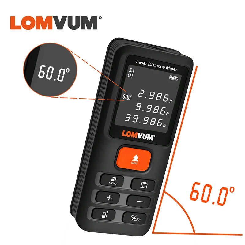 Лазерный дальномер LOMVUM цифровой 70/50/100/120 м | Инструменты