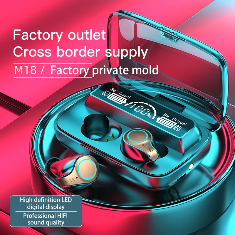 Bluetooth Earphones TWS 5 1 Wireless Headphones Fingerprint Touch Headset Waterproof HIFI Stereo Earbuds For Sports Headphones